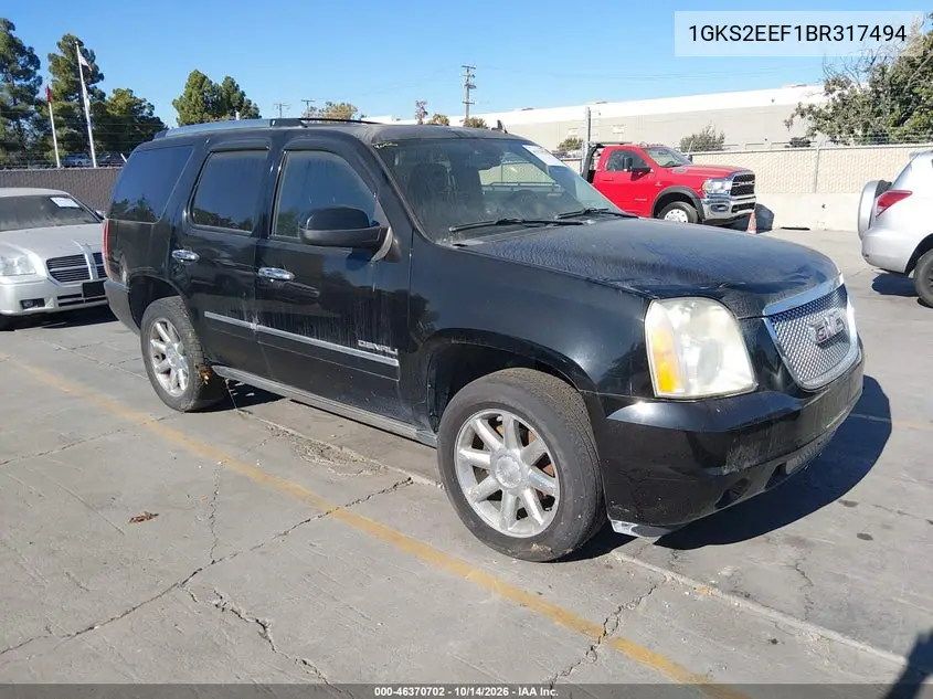 GMC YUKON 2011, VIN 1GKS2EEF1BR317494