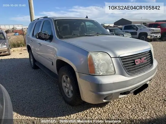 GMC YUKON 2012, VIN 1GKS2AE04CR105842