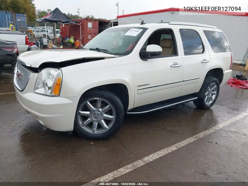 2014 GMC YUKON VIN 1GKS1EEF0ER127094 — фото 2