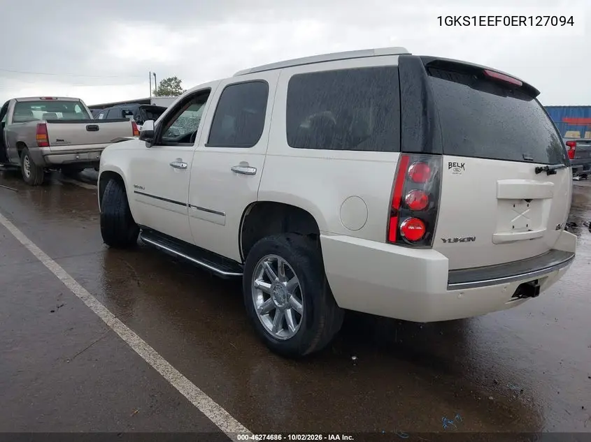 2014 GMC YUKON VIN 1GKS1EEF0ER127094 — фото 3