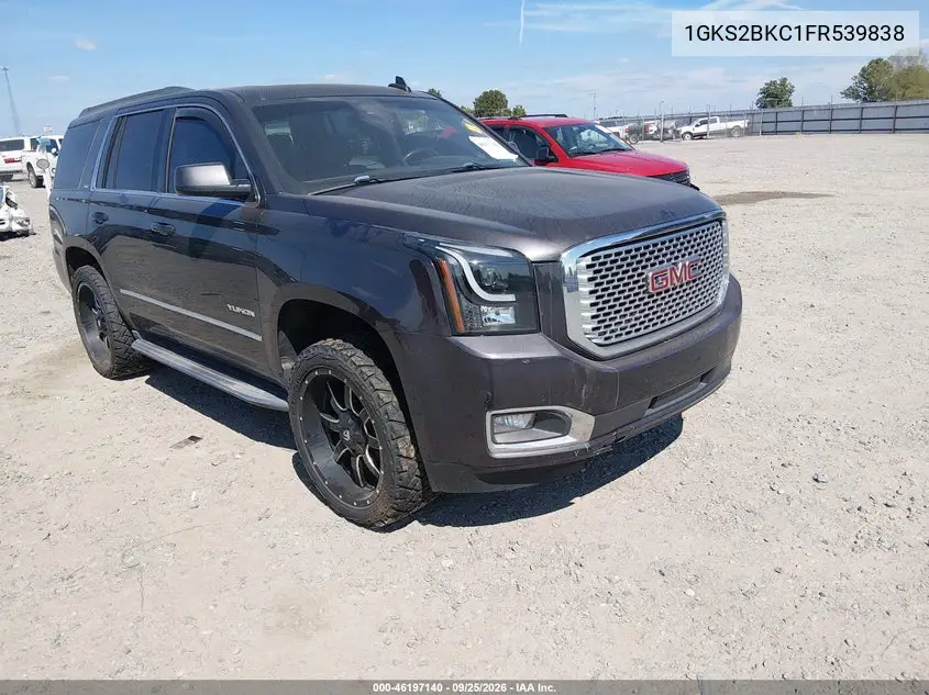 GMC YUKON 2015, VIN 1GKS2BKC1FR539838
