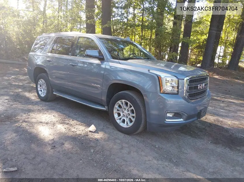 GMC YUKON 2015, VIN 1GKS2AKC3FR704704