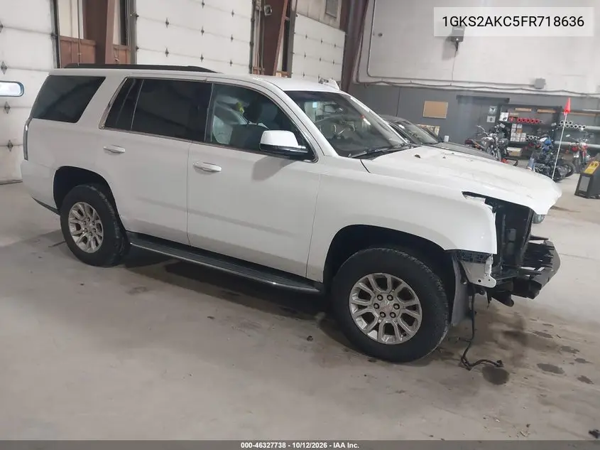 GMC YUKON 2015, VIN 1GKS2AKC5FR718636