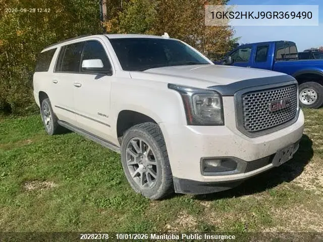 GMC YUKON 2016, VIN 1GKS2HKJ9GR369490