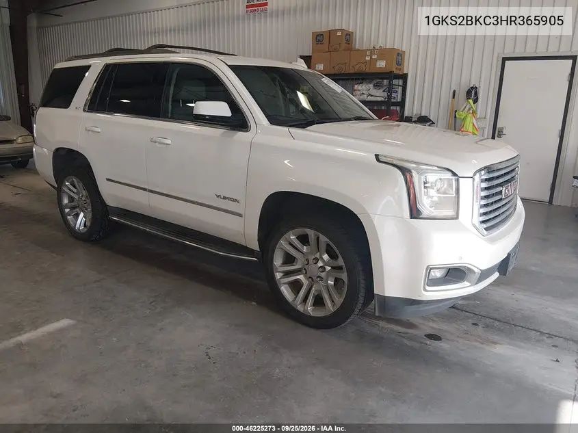 GMC YUKON 2017, VIN 1GKS2BKC3HR365905
