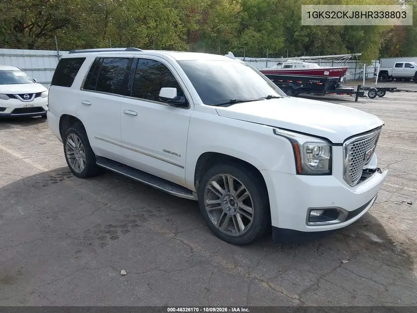 GMC YUKON 2017, VIN 1GKS2CKJ8HR338803
