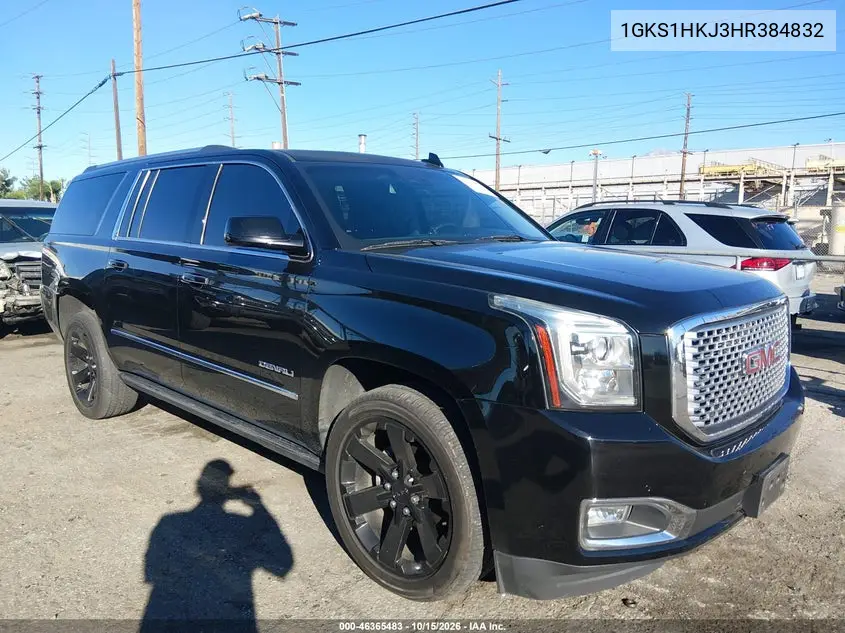 GMC YUKON 2017, VIN 1GKS1HKJ3HR384832