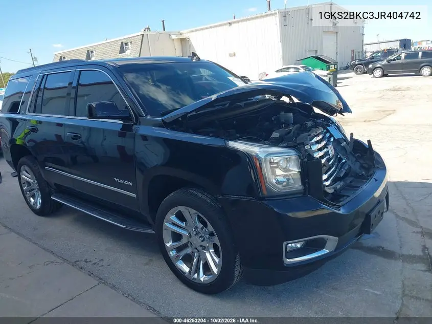 GMC YUKON 2018, VIN 1GKS2BKC3JR404742