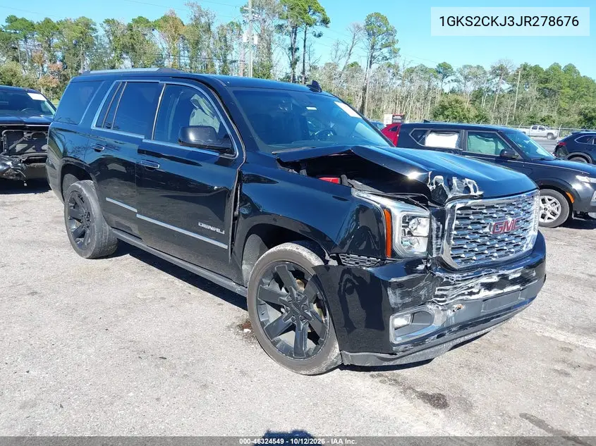 GMC YUKON 2018, VIN 1GKS2CKJ3JR278676
