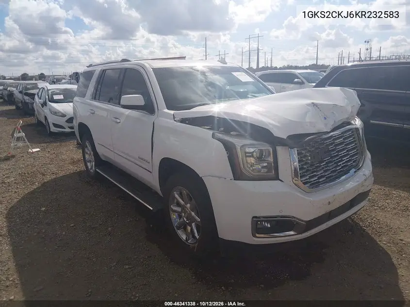 GMC YUKON 2019, VIN 1GKS2CKJ6KR232583