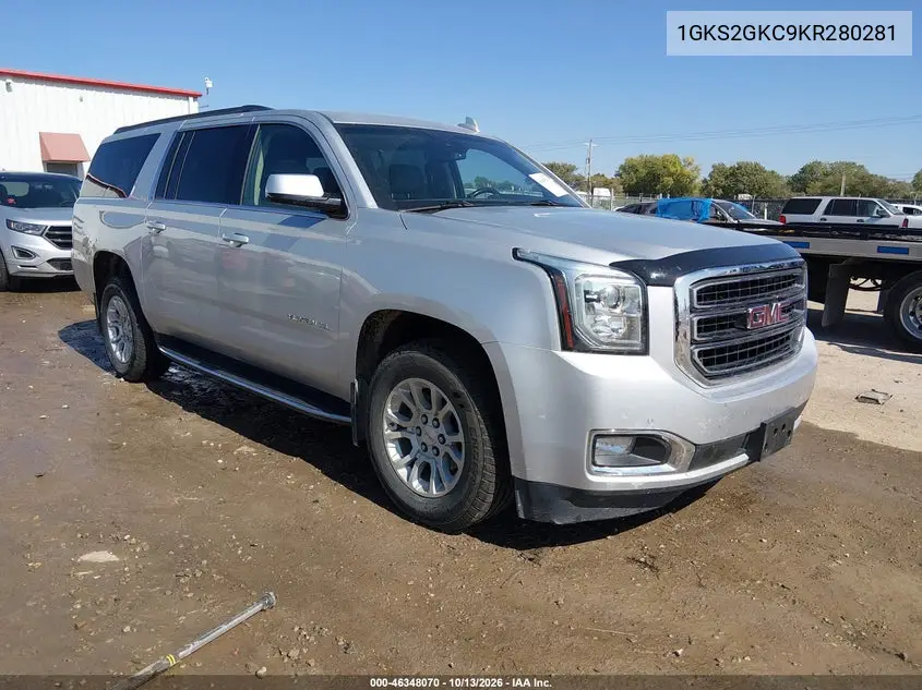GMC YUKON 2019, VIN 1GKS2GKC9KR280281