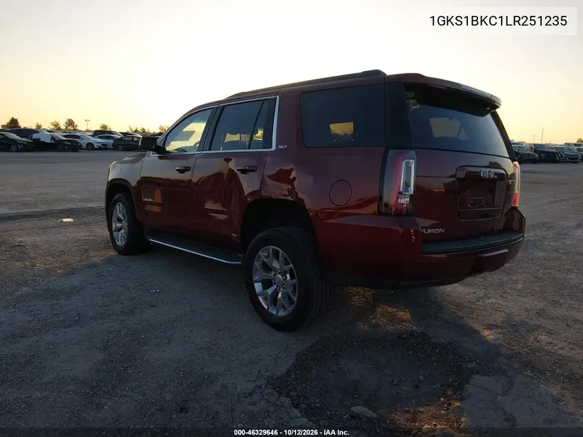2020 GMC YUKON VIN 1GKS1BKC1LR251235 — фото 3