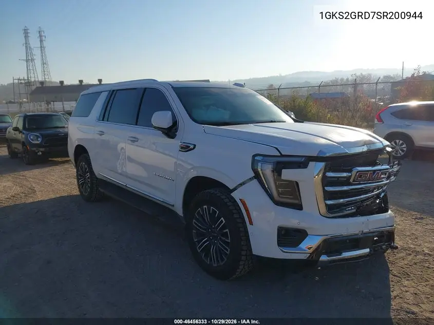 GMC YUKON 2025, VIN 1GKS2GRD7SR200944