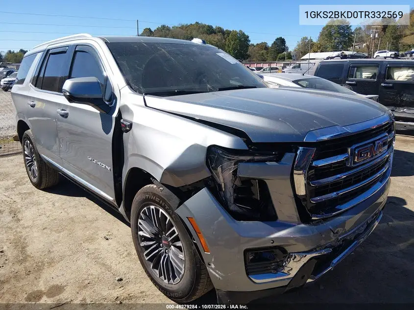 GMC YUKON 2026, VIN 1GKS2BKD0TR332569