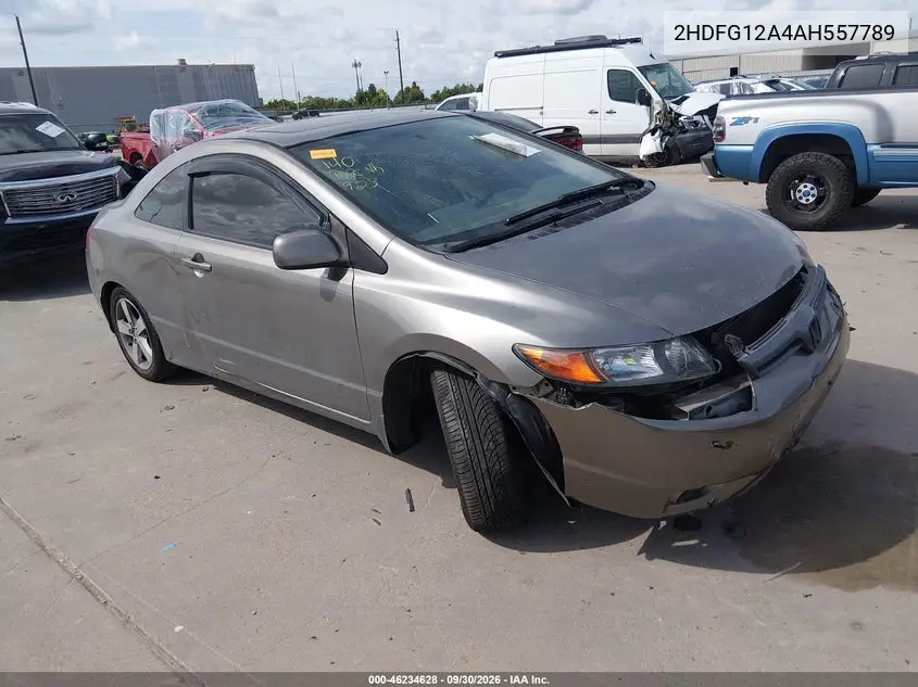HONDA N/A 2008, VIN 2HGFG12848H557789