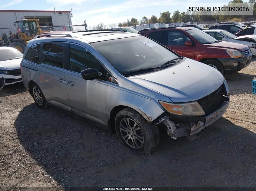 HONDA ODYSSEY 2012, VIN 5FNRL5H61CB093086