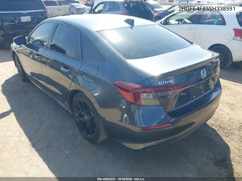 2025 HONDA CIVIC VIN 2HGFE4F85SH338591 — фото 3