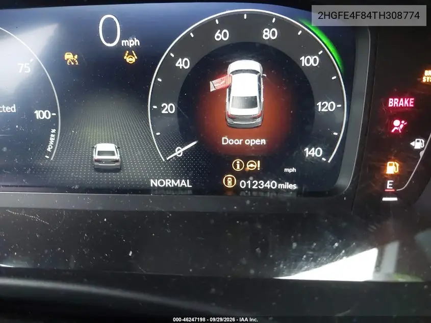 2026 HONDA CIVIC VIN 2HGFE4F84TH308774 — фото 7