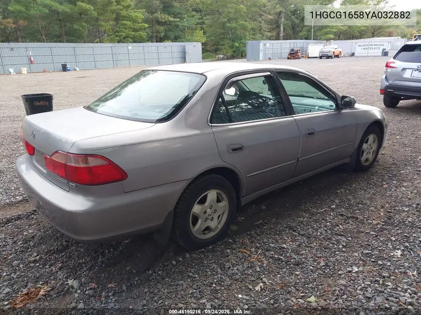 2000 HONDA ACCORD VIN 1HGCG1658YA032882 — фото 4