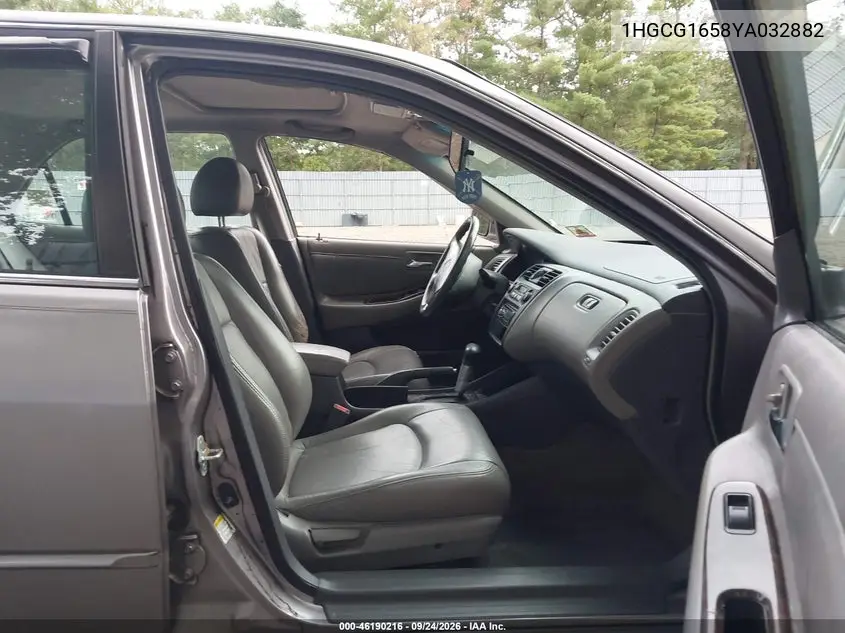 2000 HONDA ACCORD VIN 1HGCG1658YA032882 — фото 5
