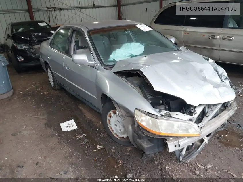HONDA ACCORD 2001, VIN 1HGCG56441A047190