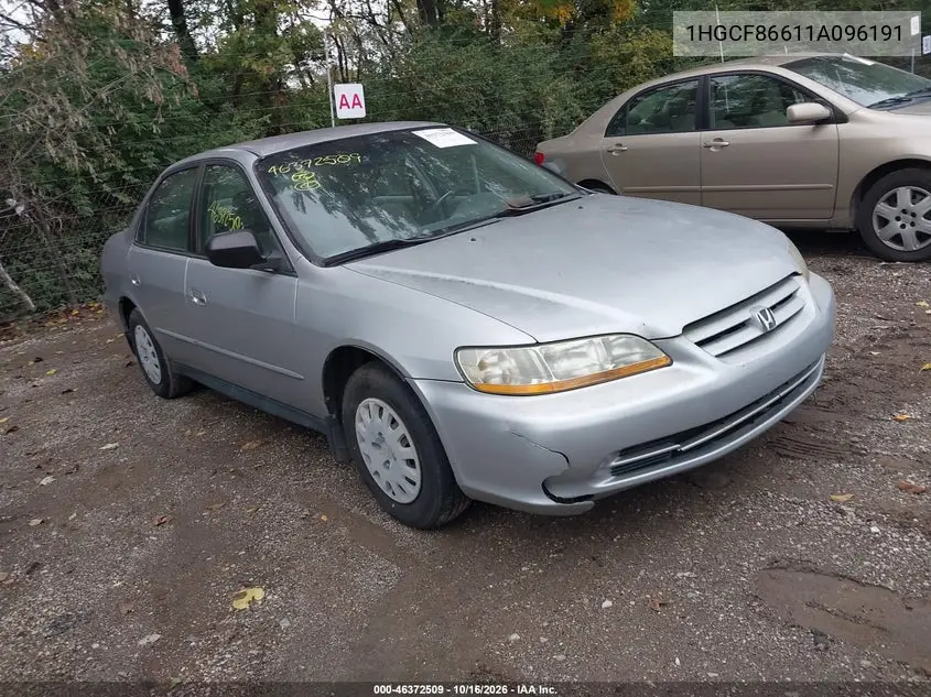 HONDA ACCORD 2001, VIN 1HGCF86611A096191