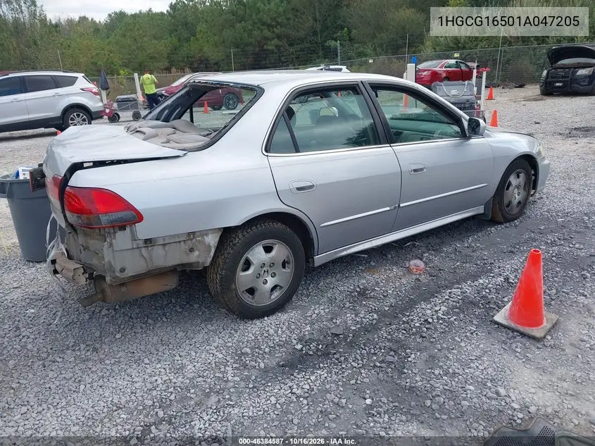2001 HONDA ACCORD VIN 1HGCG16501A047205 — фото 4