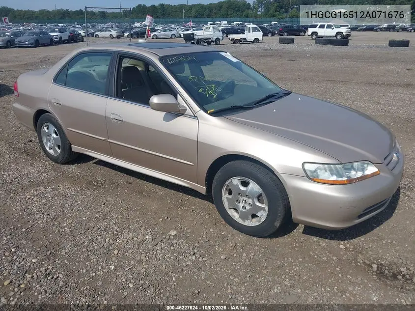 HONDA ACCORD 2002, VIN 1HGCG16512A071676