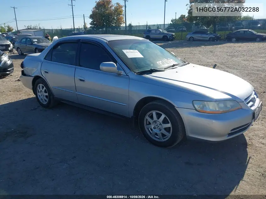 HONDA ACCORD 2002, VIN 1HGCG56772A032288