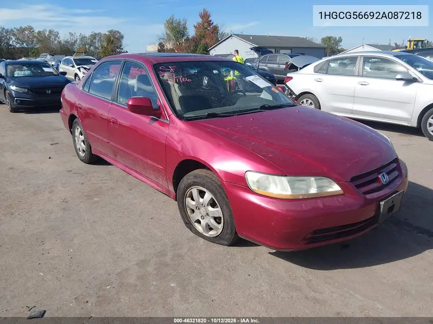 HONDA ACCORD 2002, VIN 1HGCG56692A087218