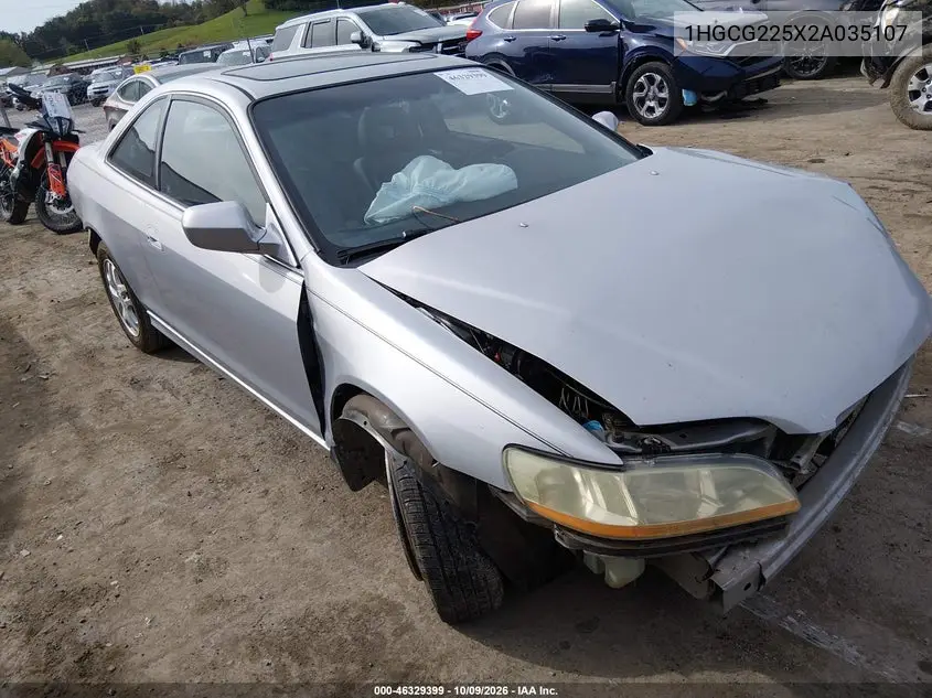 HONDA ACCORD 2002, VIN 1HGCG225X2A035107