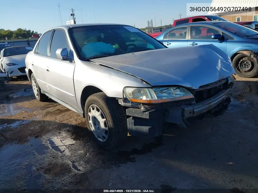 HONDA ACCORD 2002, VIN 3HGCG56492G707498