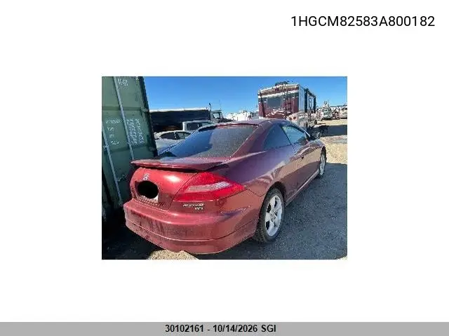 2003 HONDA ACCORD VIN 1HGCM82583A800182 — фото 4
