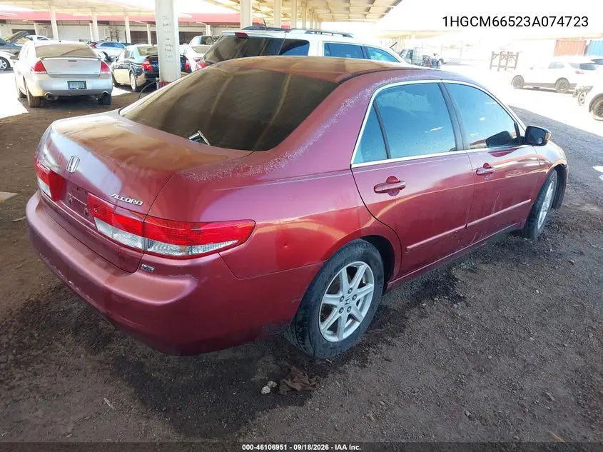 2003 HONDA ACCORD VIN 1HGCM66523A074723 — фото 4