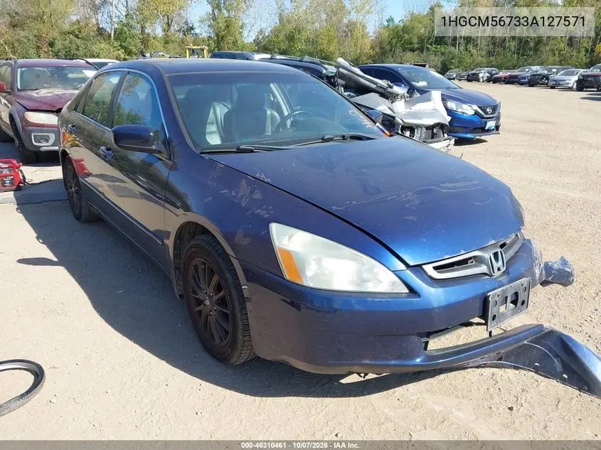 HONDA ACCORD 2003, VIN 1HGCM56733A127571