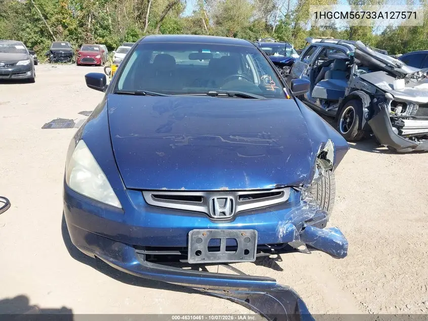2003 HONDA ACCORD VIN 1HGCM56733A127571 — фото 12