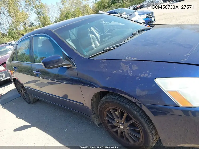 2003 HONDA ACCORD VIN 1HGCM56733A127571 — фото 13