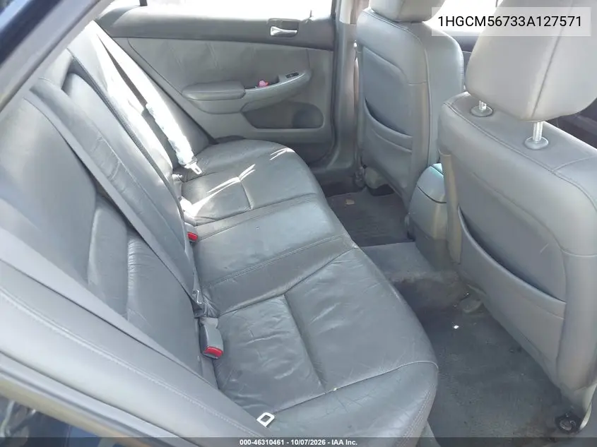 2003 HONDA ACCORD VIN 1HGCM56733A127571 — фото 8