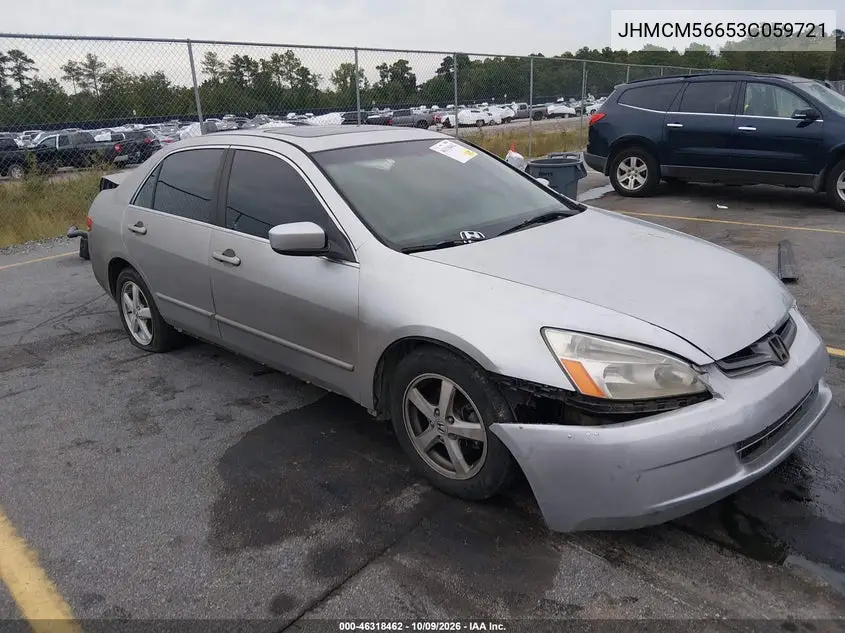 HONDA ACCORD 2003, VIN JHMCM56653C059721