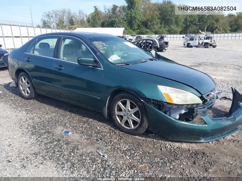 HONDA ACCORD 2003, VIN 1HGCM66583A082504