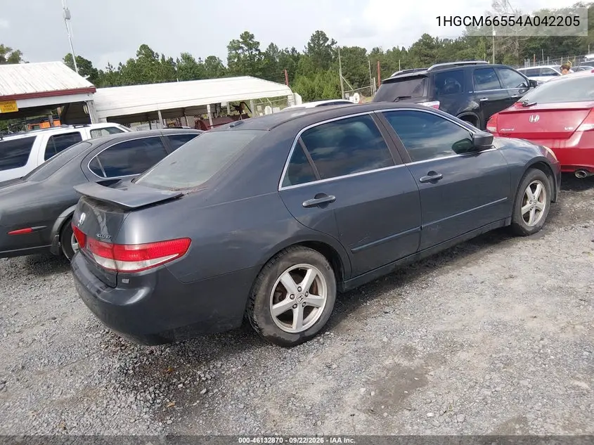 2004 HONDA ACCORD VIN 1HGCM66554A042205 — фото 4