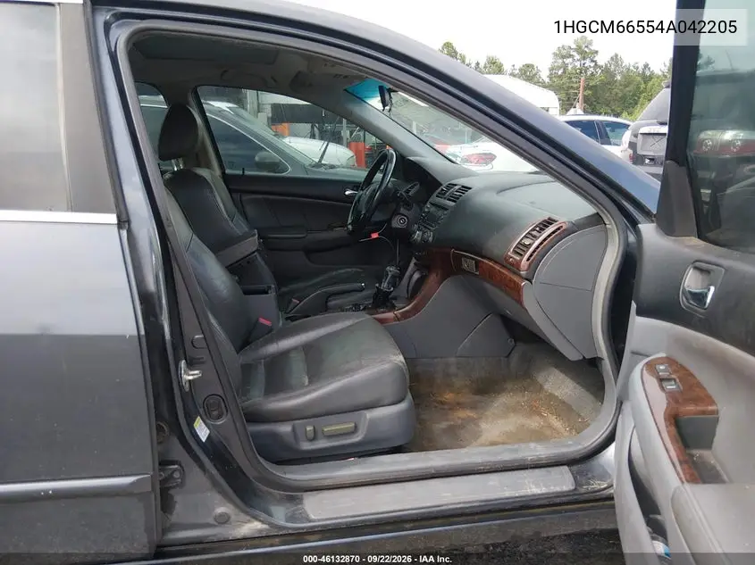 2004 HONDA ACCORD VIN 1HGCM66554A042205 — фото 5