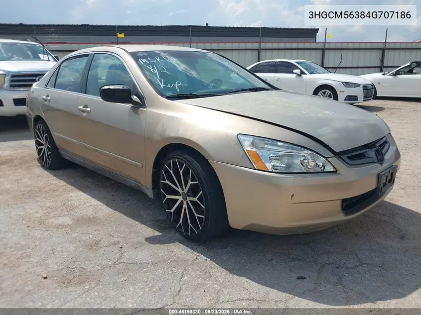 HONDA ACCORD 2004, VIN 3HGCM56384G707186