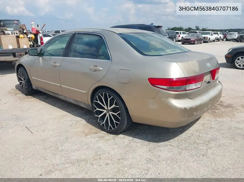 2004 HONDA ACCORD VIN 3HGCM56384G707186 — фото 3