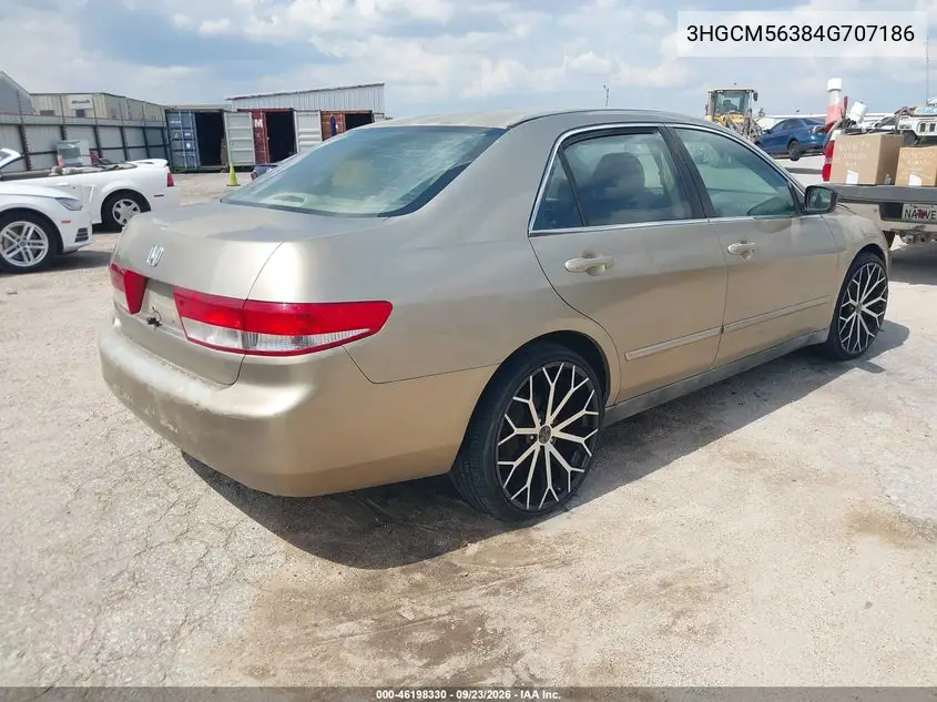 2004 HONDA ACCORD VIN 3HGCM56384G707186 — фото 4