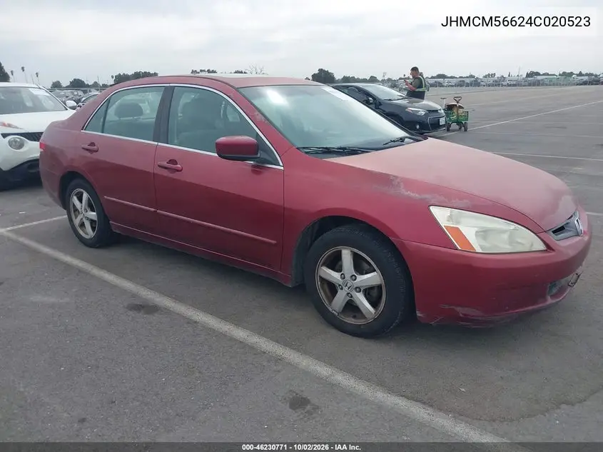 HONDA ACCORD 2004, VIN JHMCM56624C020523