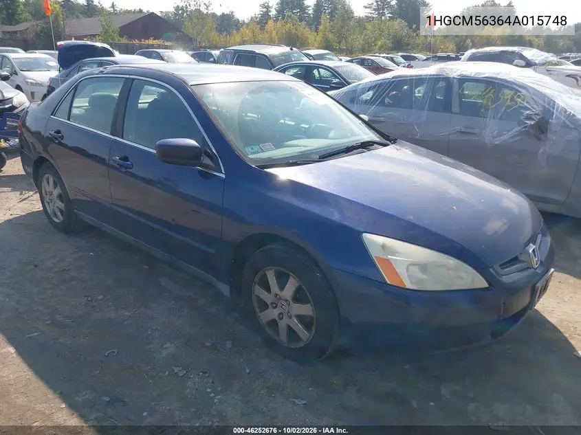 HONDA ACCORD 2004, VIN 1HGCM56364A015748