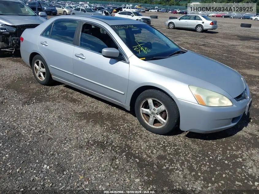 HONDA ACCORD 2004, VIN 1HGCM56834A128925