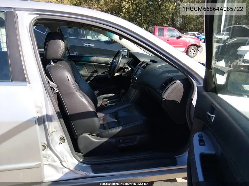 2004 HONDA ACCORD VIN 1HGCM66864A085722 — фото 5