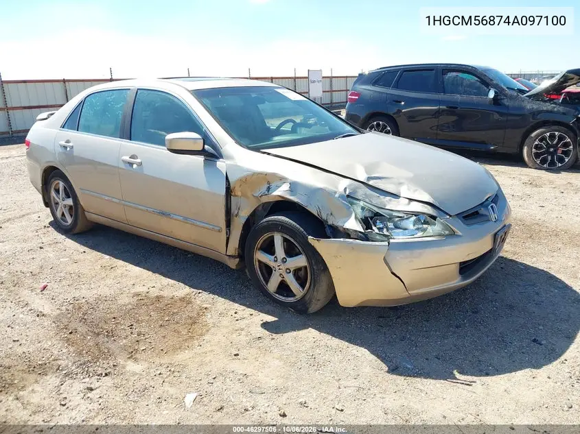 HONDA ACCORD 2004, VIN 1HGCM56874A097100